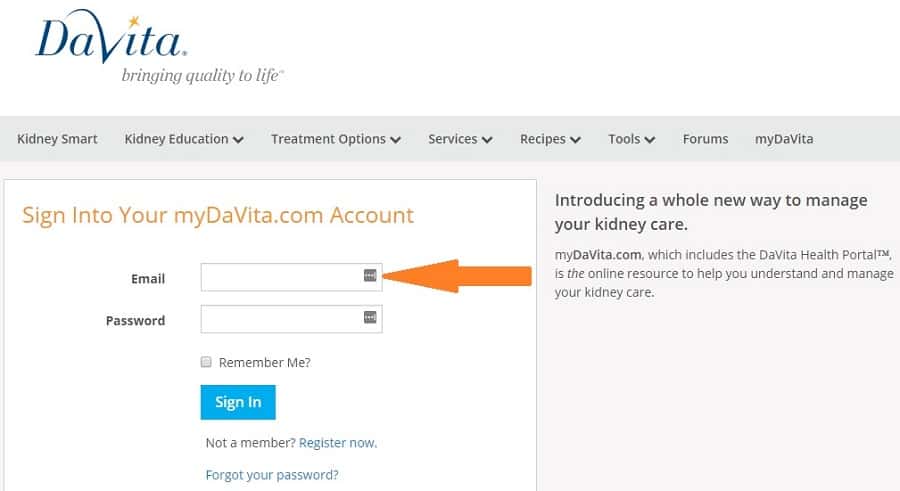 DaVita Webmail Login and MyDavita Login at www.davita.com/mydavita/login