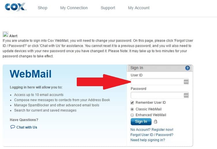 cox communications webmail login