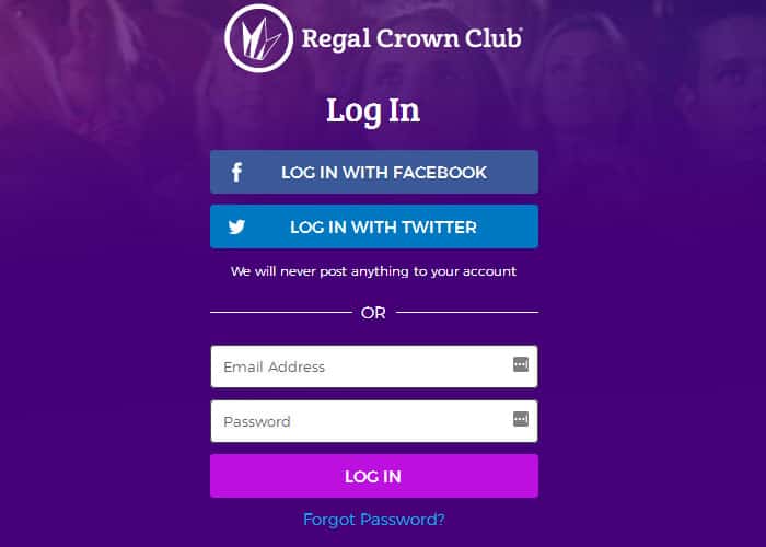 Regal Crown Club Login Guide