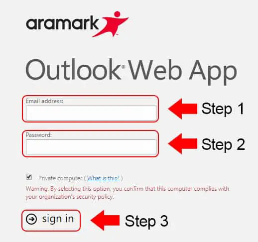 aramark website login