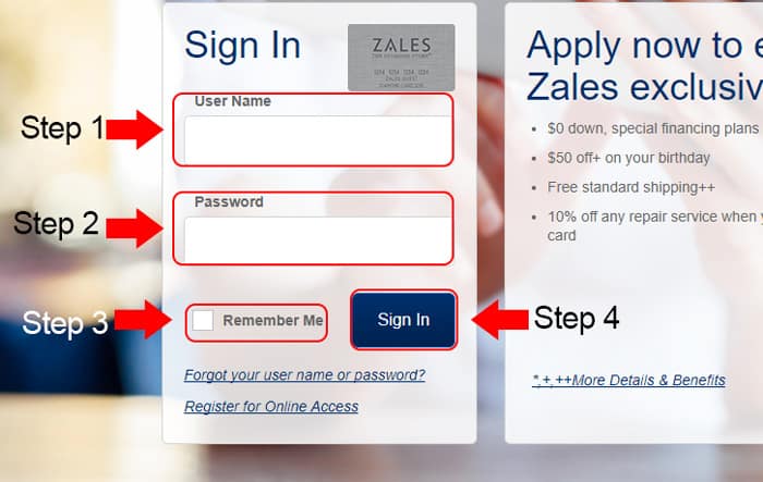 zales credit card