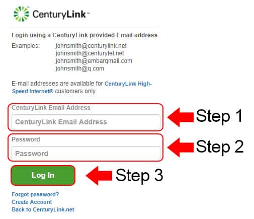 find my centurylink email account