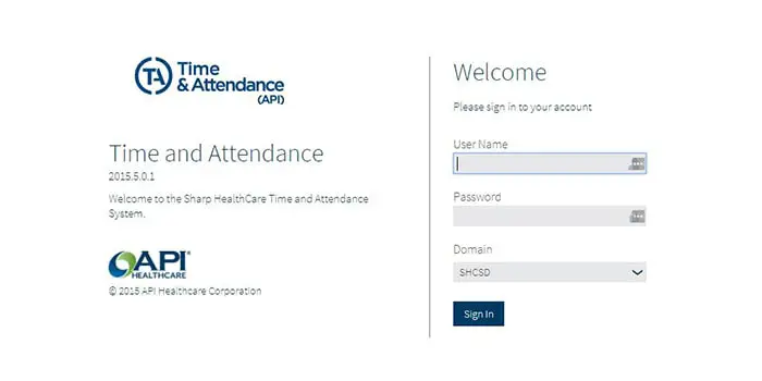 Time Attendance Login