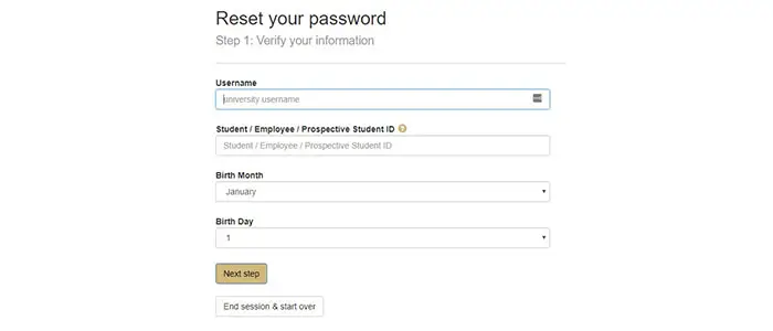 UC Denver Webmail resetpass